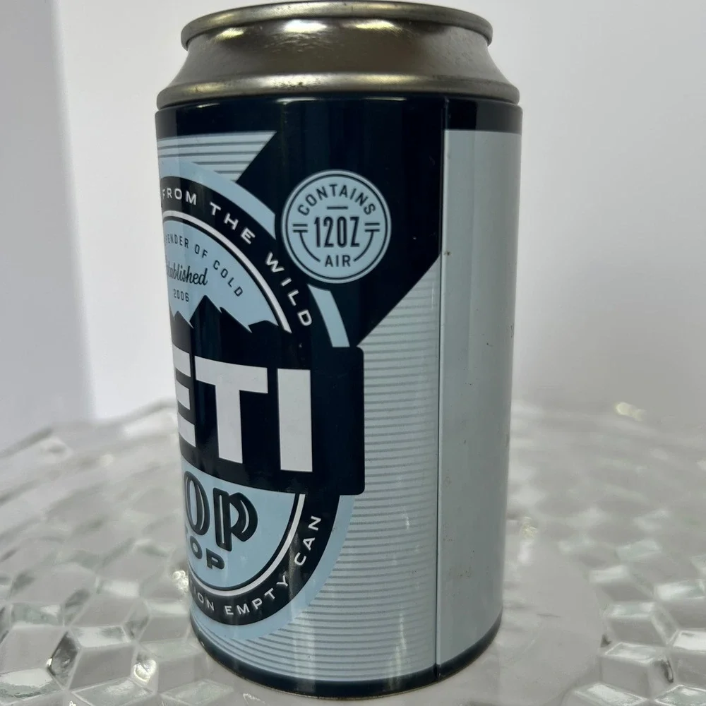 YETI Pop Top Limited Edition‎ Empty Collectible Novelty Can Cooler Display